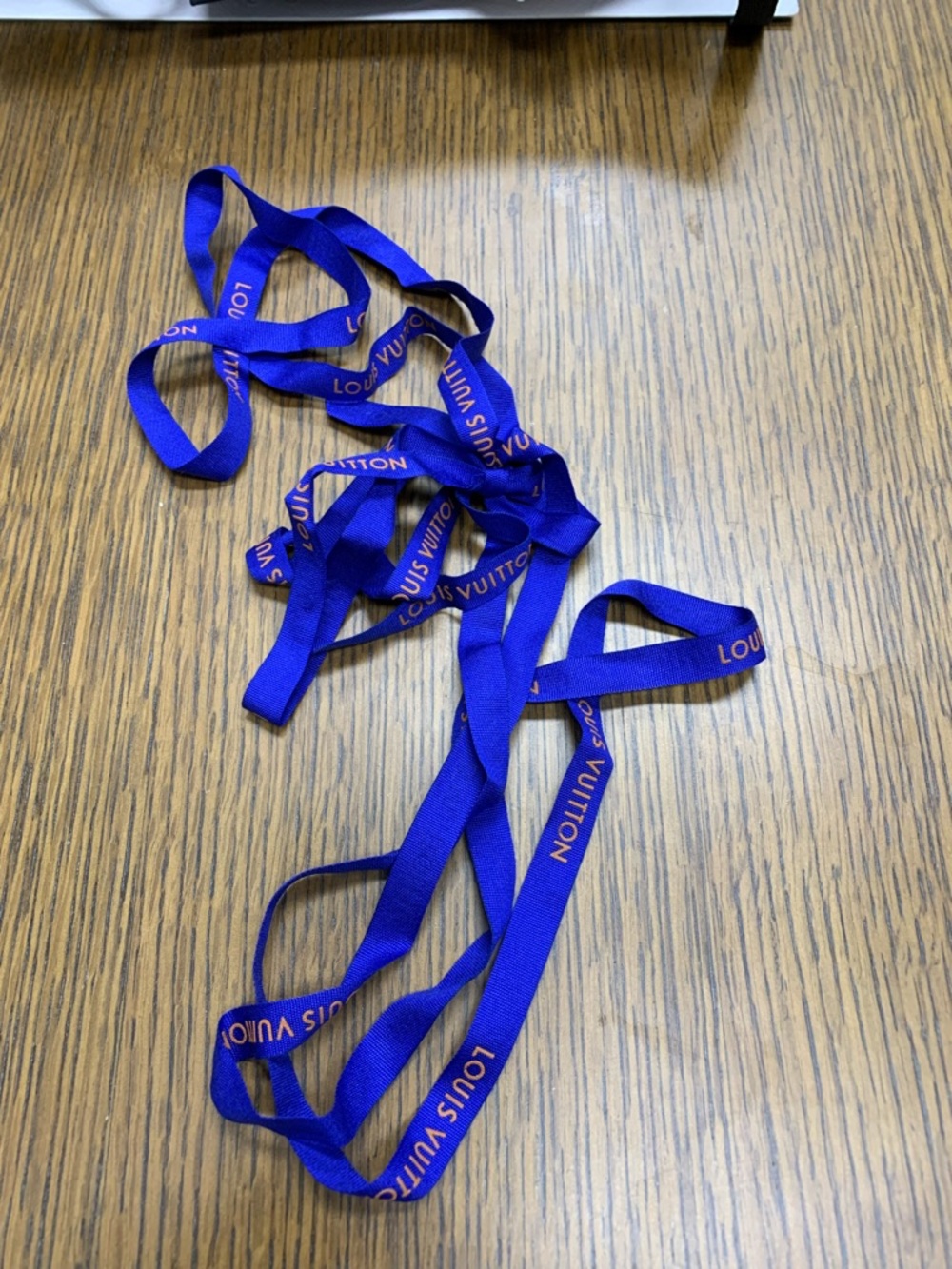 Louis Vuitton Cobalt Blue Branded Ribbon